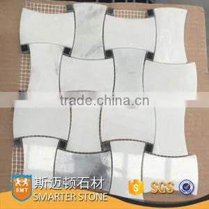 Paradise White Marble Mosaic 305x305 With a Mesh thumbnail-1