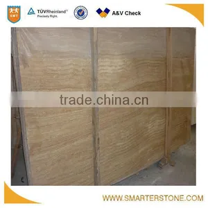 Wooden Travertine Slab Stone With Own Factory thumbnail-1