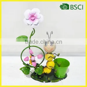 Animal Caterpillar Wrought Iron Planter thumbnail-1