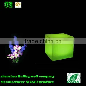 Customize Modern Fashion Furniture Colorful Light up Cube Chair/table thumbnail-4