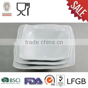 Solid White Color Square Melamine Bowl thumbnail-1