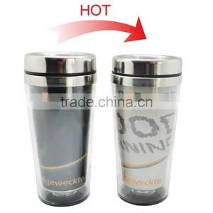 Stainless Steel Travel Double Wall Magic Mug Hot Color Changing thumbnail-2
