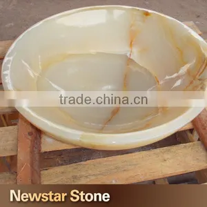 Chinese Natural Stone Bathroom Sink Onyx Sink thumbnail-1