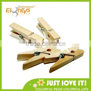 100% New Material Decorative Peg of Mini Wooden Clothes Clip thumbnail-1
