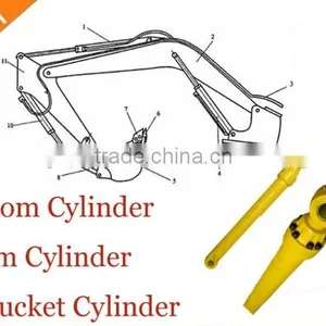 Skid Steer Loader Excavator Hydraulic Bucket Cylinder thumbnail-5