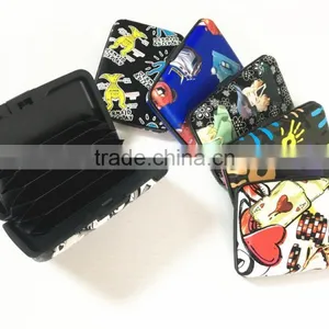 PU Leather Aluminum Wallet Business Card Holder, Credit Card Holder RFID Blocking thumbnail-5