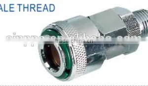 22SM 23SM 24SM Nitto Type Quick Coupling One Touch Two Touch Steel Coating Chrome Quick Coupler Male Thread thumbnail-1