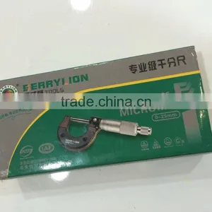Good Packing Manual 0-25mm Screw Micrometer for Student thumbnail-1