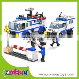Hot Sale City Creative Plastic Building Police Set Toy Connecting Blocks thumbnail-1