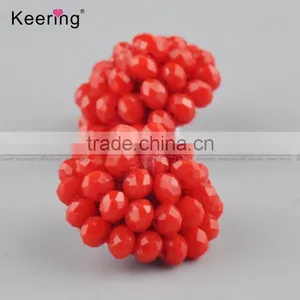 Wholesale Decorative Fancy Small Red Resin Button for Garments and Clothing WBKA-291 thumbnail-3