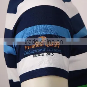 Wholesale Color Combination Cotton Stripe t Shirt thumbnail-6