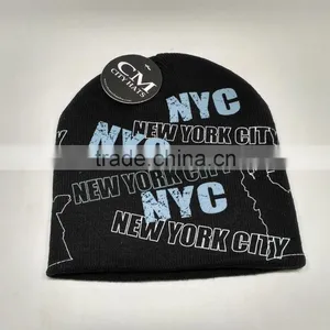 The Statue of Liberty English Letter Stamp British Style Wool Hat Wool Insulation Sleeve Cap Ear Cap thumbnail-1