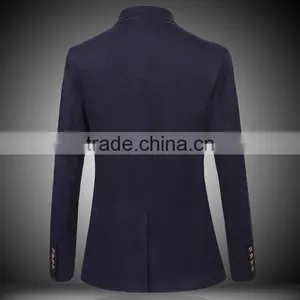 2016 Mens Coat Pant Designs Wedding Suit Slim Cut Wool Business Suit thumbnail-2