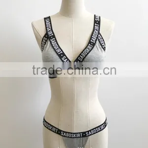 2017 New Hot Sexy Mature Bikini Lady's Swimwear With Letter thumbnail-5