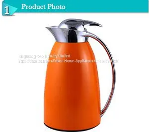 Classic Wonderful Color Painting Glass Inner Vacuum Coffee Jug Thermos Flask thumbnail-1