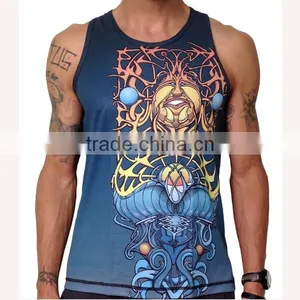 Personalised Custom Sublimation Printed Tank Top for Men thumbnail-1