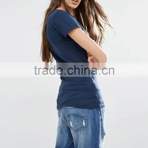 High Quality Oem Wholesale t Shirt Custom Printing Reasonable Price t Shirt for Girl thumbnail-2
