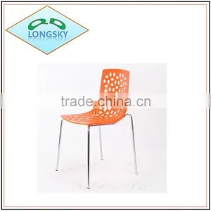 New Products Home Office Cafe Restaurant Conference Furniture Metal Leg Plastic Stackable Chair thumbnail-4