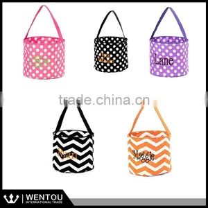 Personalized Chevron Striped Fashionable Halloween Bucket thumbnail-1