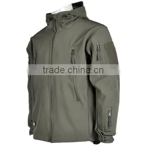 Custom Winter Fashion Baseball Collar Custom Plain Black Men Soft Shell Jacket thumbnail-2