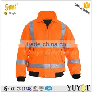 Wholesale hi Vis Bomber Jacket Men thumbnail-1