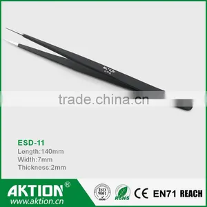 Wholesale ! E-cig Accessories Hand Tool Heat Resistant ESD Stainless Steel Tweezers ESD-11 thumbnail-1