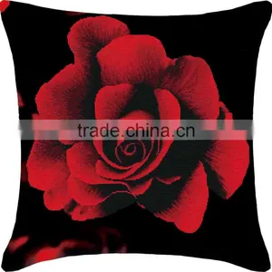 Wholesale Multicolor Flower Pattern Square Throw Pillow Cotton Cross Stitch Patterns For Decorating thumbnail-1