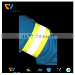 Fluorescent Yellow Reflective Elastic Arm Band for Sports thumbnail-6