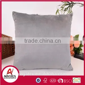 Grey Color Star Quilt Design Decorative Pillow, Customized Design Quilt Pillow Set, Solid Micromink Pillow for Sofa thumbnail-2