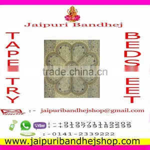 Jaipuri Bandhej Mandala Tapestry for Women thumbnail-2