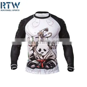 Blank Compression Shirts Rash Guard thumbnail-2