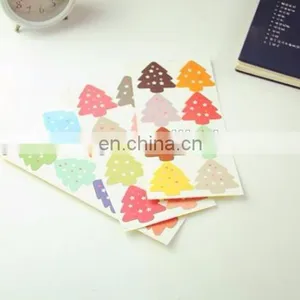 Cute Colorful Christmas Tree Box Bag Label Baking Bag Sealing Sticker Baby Shower Gift Decoration Craft Packing thumbnail-1