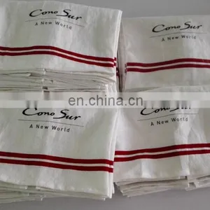 High Quality Linen/cotton Printing /vintage Tea Towels in White Color thumbnail-1