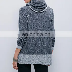 Long Raglan Sleeves Oversized Turtleneck Knitted Slouchy Pullover thumbnail-2