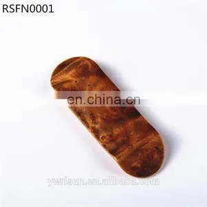 Hot Sell 100*30 or 100*32mm Canadian Maple Wood Finger Skateboard Burl Deck thumbnail-1