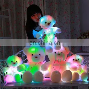 HI CE Valentine Plush Teddy Bear With Light for Sale,sweet Valentine's Day Gift thumbnail-2