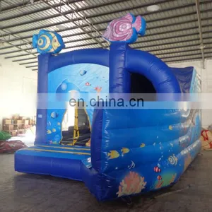 Hot Sale Commercial Sea World Inflatable Combo With Curve Slide thumbnail-1