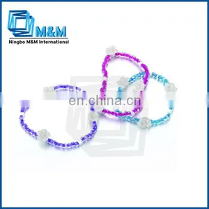Creative Handmade Beaded Bracelets With Flower Shape Bead thumbnail-1
