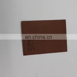 Jeans Fake Leather Patch With Metal Logo Fashionable Leather Badge for Garment thumbnail-1