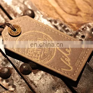 Custom Private Brand Name Logo Woven Label Tag and Printed Paper Hang Label Tag for Clothing thumbnail-6