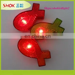 Newest Hot Selling Promotion Plastic Fish Shaped Led Flashing Safety Light thumbnail-2