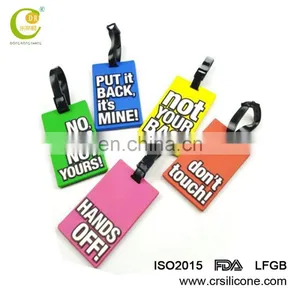Custom Made Travel 3d Soft Pvc Rubber Silicone Luggage Tag/custom Luggage Tag thumbnail-1