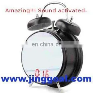 Sound Activated Mirror Clock thumbnail-1