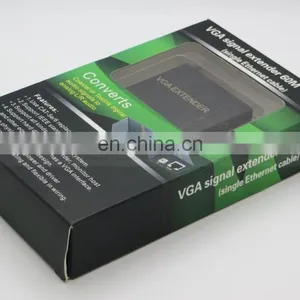 60M VGA Extender Repeater Adapter Over Single RJ45 Cat 5e Cat6 Network Cable Support 1080P Full 3D 1 Transmitter + 1 Receiver thumbnail-2
