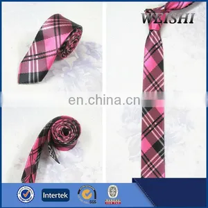 Pink British Plaid Design College Style Girls Tie thumbnail-1