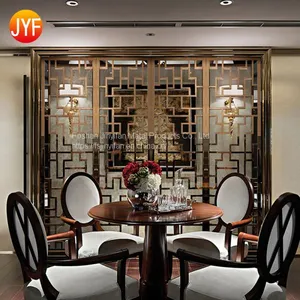 China Mamufactory Customized Living Room Lobby 201 Stainless Steel Delicate Partition thumbnail-2