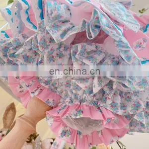 Baby Girl Summer Vintage Spanish Turkey England Princess Ball Gown Dress for Girl Party thumbnail-5