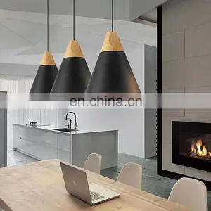 Hot Sale Zhongshan Lighting Factory Slope Pendant Lamps & Wooden Chandeliers Pendant Lights thumbnail-6
