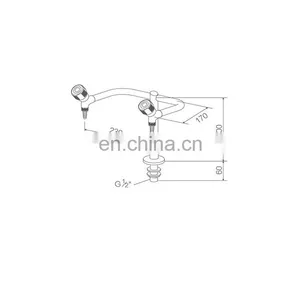 CE Certificated Island Table Two Way Laboratory Water Furniture Faucet Tap thumbnail-2