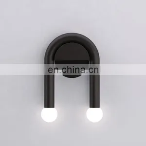 New Product Ideas 2021 Modern Wall Sconce LED Wall Lamp Cool White U-shaped Double Head Wall Lights thumbnail-1